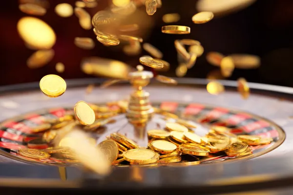 599JILI — A high-class gaming experience without limits A woman in a luxurious green gown next to an ornate roulette wheel, capturing the upscale casino mood of 599JILI.