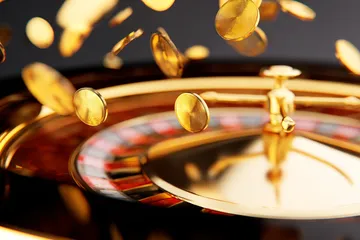 599JILI Slots — Thousands of thrilling machines await A woman smiling by bright slot machines showing lucky symbols, showcasing the exciting slot offerings at 599JILI.